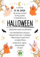 Pozvánka na Halloween 31.10.2025 v mateřské škole